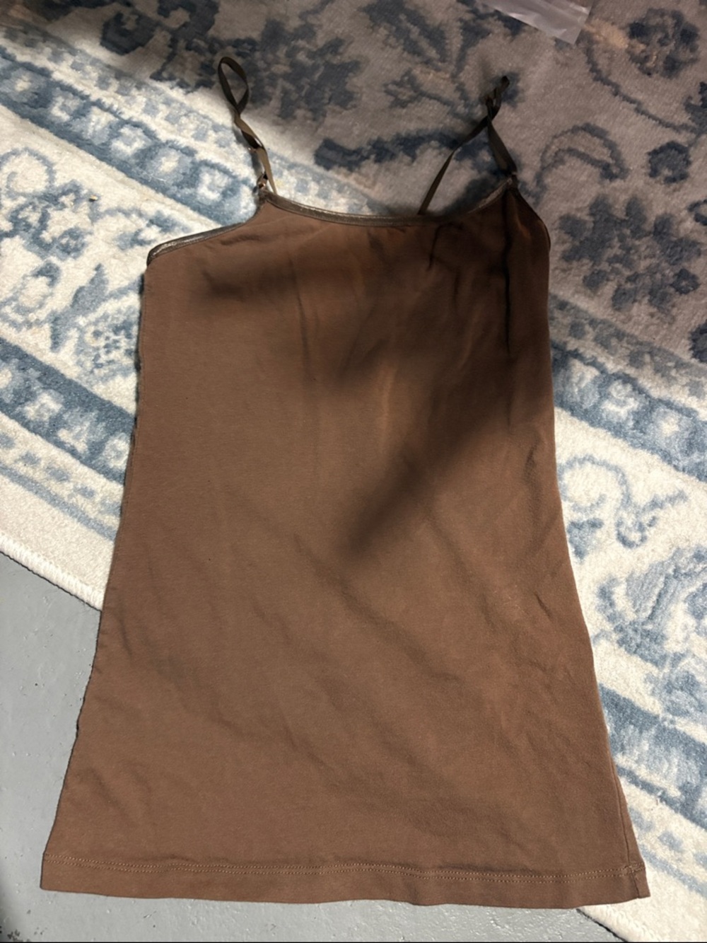 T.J.Maxx Brown Spaghetti Strap Tank Top